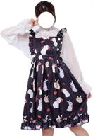 🐰 adorable bunny printed a-line midi dress for girls - packitcute summer collection logo