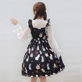 img 2 attached to 🐰 Adorable Bunny Printed A-Line Midi Dress for Girls - Packitcute Summer Collection