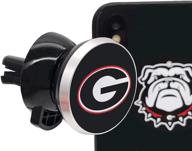 georgia bulldogs magnetic mount: secure and sleek air vent phone holder for car logo