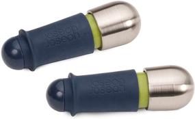 img 4 attached to 🍾 Efficient Joseph Joseph BarWise Twist-Lock Wine Stoppers for Ultimate Freshness – Set of 2 in Stylish Blue