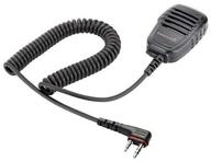 enhanced compact speaker mic for icom radios ic-dpr3 id-31a id-31e id-51a id-51e, hm-186ls replacement, durable cable, shoulder microphone logo