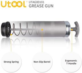 img 2 attached to 🔧 Набор грязелюба UTOOL: пистолет высокого давления 8000 PSI с 14 унциями нагрузки, гибкий шланг длиной 18 дюймов, 2 соединителя, 2 удлинительных трубки и 1 острый наконечник.