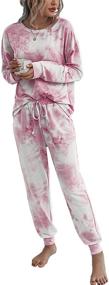 img 4 attached to 👚 AMABMB Sweatsuit Sleepwear Nightwear: Luxurious Comfort for Women by Huilanbai 19L4