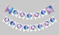 pre strung galaxy birthday universe bunting logo