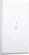 🔌 white taymac 1-pack 2520w masque 1-gang device cover-up wallplate logo