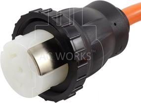 img 1 attached to 🔌 AC WORKS RV Marine Detachable Adapter - 50Amp (L14-30P 30A 4-Prong Locking Plug-Flexible)