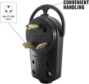 img 3 attached to 🔌 NemaTech NEMA TT-30P Male RV Power Assembly Plug 30AMP with Handle & Easy Unplug Design UL cUL Certified: The Ultimate Replacement Power Solution