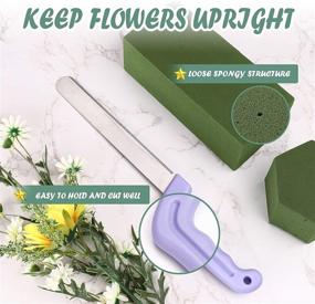 img 2 attached to TAOPE 7 PCS Floral Foam Set: Green Styrofoam Blocks with Florist Knife, Ideal for Flower Arrangement Supplies, Wedding & Party Decorations