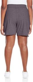 img 3 attached to Just My Size Women's Plus Cotton Jersey Pull-On Shorts - Plus Size Comfortable Shorts