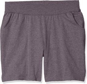 img 1 attached to Just My Size Women's Plus Cotton Jersey Pull-On Shorts - Plus Size Comfortable Shorts