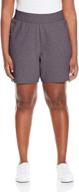 just my size women's plus cotton jersey pull-on shorts - plus size comfortable shorts логотип