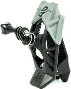 img 4 attached to Dango Design Gripper Mount - Action Camera Universal Clamp Mount for Motorcycle, Powersports Helmets & More - Stealth Black