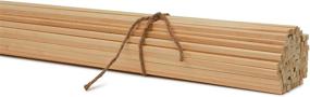 img 3 attached to 🪵 Woodpeckers Wood Square Dowel Rods 1/4-inch x 36 Pack of 10 - Craft Sticks for Woodworking and Crafts