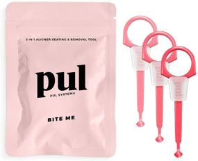img 4 attached to 🦷 PUL 2 in 1 Clear Aligner Chewies and Removal Tool Combo for Invisalign: A Must-Have for Easy Brace and Tray Maintenance (3 Pack) (Pink)