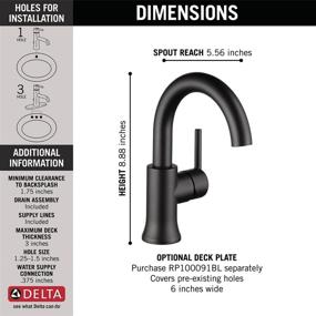 img 2 attached to Streamlined Single Handle Bathroom Technology Assembly: 559HA BL DST