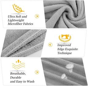 img 3 attached to TuXHui Microfiber Hair Towel Wraps for Women, Ultra Absorbent Anti-Frizz Hair Drying Towels - Quick Dry Hair Turbans for Drying Curly, Long, and Thick Hair