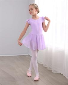 img 1 attached to Stelle Ballet Leotard Gymnastics Toddler Girls' Clothing for Active