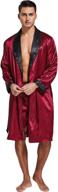 🛀 candice medium burgundy lightweight bathrobe sleepwear logo