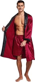 img 3 attached to 🛀 Candice Medium Burgundy Lightweight Bathrobe Sleepwear