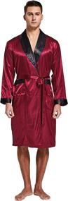 img 2 attached to 🛀 Candice Medium Burgundy Lightweight Bathrobe Sleepwear