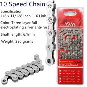 img 1 attached to YBEKI Chain Speed Bicycle Links Sports & Fitness