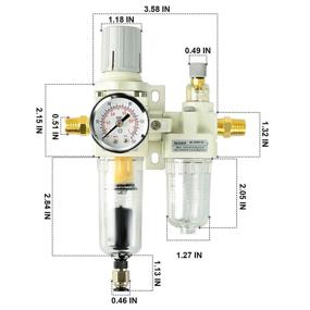 img 3 attached to 💪 Enhanced Performance with Compressed Regulator Lubricator for Compressor Pressure