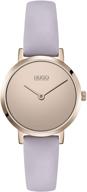 hugo hugo boss stainless calfskin women's watches logo