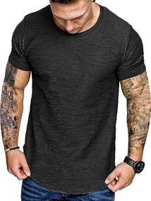 img 3 attached to COOFANDY Men's 2 Pack Muscle Workout T Shirt - Perfect Gym Bodybuilding Short Sleeve Tee Top for Intense Training