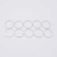 🔧 10 pack of m16 oil drain plug gaskets crush washers seals rings for bmw motorcycle, compatible replacement part # 07 11 9 963 252 logo