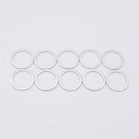 img 4 attached to 🔧 10 Pack of M16 Oil Drain Plug Gaskets Crush Washers Seals Rings for BMW Motorcycle, Compatible Replacement Part # 07 11 9 963 252