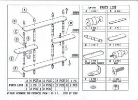 img 1 attached to Детские трехярусные стенные полки Frenchi Home Furnishing - стильное и функциональное хранилище для детей.