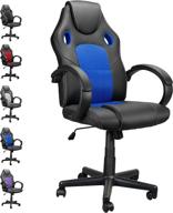 blue gaming chair - dvenger office desk chairs for teens, adults and gamers on clearance logo