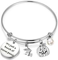 bobauna pumpkin expandable bracelet hallowmas logo