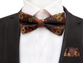 img 2 attached to Pocket Square Gentleman Jacquard Necktie Men's Accessories in Ties, Cummerbunds & Pocket Squares