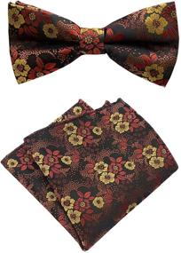 img 3 attached to Pocket Square Gentleman Jacquard Necktie Men's Accessories in Ties, Cummerbunds & Pocket Squares