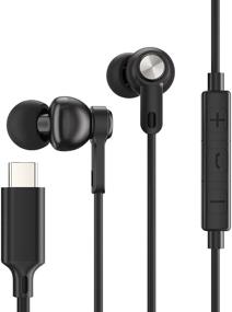 img 4 attached to 🎧 HiFi USB C Earbuds: Noise Cancelling Type C Headphones for Samsung S20/S20+, Note 10/Note 20, Huawei P20 Pro, Google Pixel 4/3/2 XL, OnePlus 7T Pro/8 Pro
