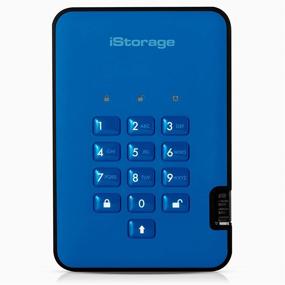 img 4 attached to 💾 iStorage diskAshur2 SSD 128GB Blue - Password Protected Secure Portable Solid State Drive - Dust and Water Resistant, Portable, Military Grade Hardware Encryption - USB 3.1 IS-DA2-256-SSD-128-BE