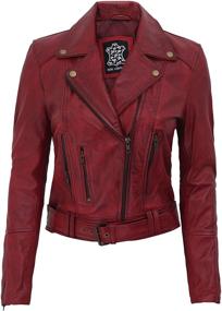 img 4 attached to Blingsoul Lambskin Leather Jacket 1300194 Women's Clothing and Coats, Jackets & Vests