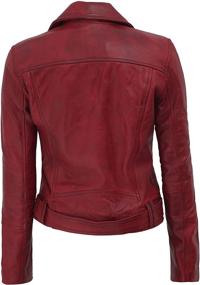 img 3 attached to Blingsoul Lambskin Leather Jacket 1300194 Women's Clothing and Coats, Jackets & Vests