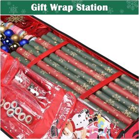 img 3 attached to MejorChoy Wrapping Organizer Christmas Ornament Storage & Organization