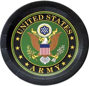 img 1 attached to 🎉 U.S. Army Party Plates (9" Round, Official Crest, Pack of 8) - Havercamp's U.S. Army Party Collection