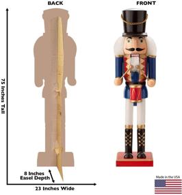 img 3 attached to 🎅 Immerse in Holiday Spirit with Advanced Graphics Nutcracker Drummer Life Size Cardboard Cutout Standup