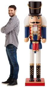 img 2 attached to 🎅 Immerse in Holiday Spirit with Advanced Graphics Nutcracker Drummer Life Size Cardboard Cutout Standup