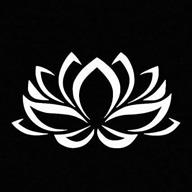 🌸 white vinyl lotus flower car window decal sticker - enhance your vehicle's aesthetic logo