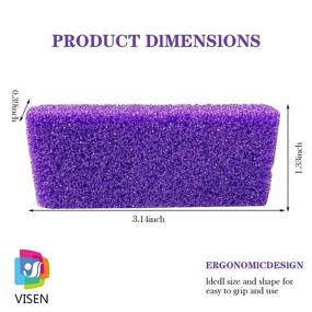 img 1 attached to Набор плиточный камень аптечкой для ног из 40 штук - губка и каллозное средство для уход за ногами, мини-одноразовые подушечки для удаления мертвой кожи (фиолетовый)