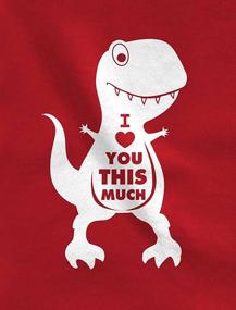 img 3 attached to Tstars Valentines T Rex Toddler T Shirt Boys' Clothing