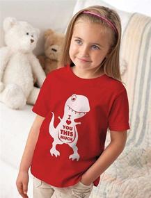 img 1 attached to Tstars Valentines T Rex Toddler T Shirt Boys' Clothing