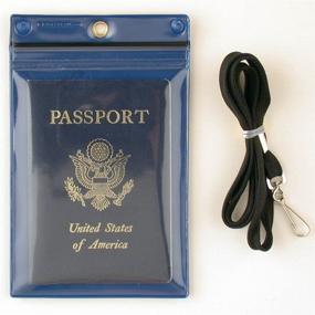 img 3 attached to StoreSMART Zipper Passport Lanyard SPCR1596ZIPS BL 1