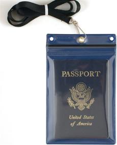 img 4 attached to StoreSMART Zipper Passport Lanyard SPCR1596ZIPS BL 1