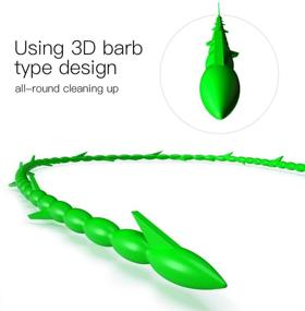 img 3 attached to 🚿 Efficient Hair Drain Snake and 5-Pack Clog Remover Cleaning Tool - MUSMU 5 in 1 (Green)